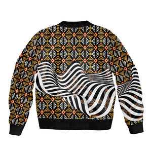 Cameroon Toghu Bamenda Bomber Jacket African Traditional Art