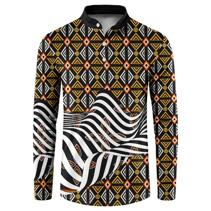 Cameroon Toghu Bamenda Button Sweatshirt African Traditional Art