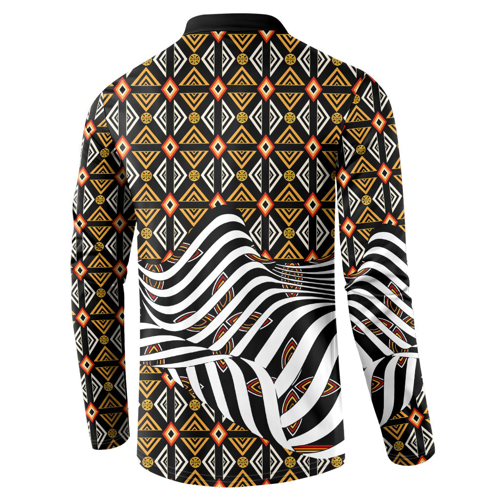 Cameroon Toghu Bamenda Button Sweatshirt African Traditional Art