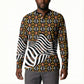 Cameroon Toghu Bamenda Button Sweatshirt African Traditional Art