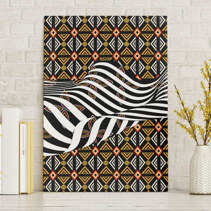 Cameroon Toghu Bamenda Canvas Wall Art African Traditional Art