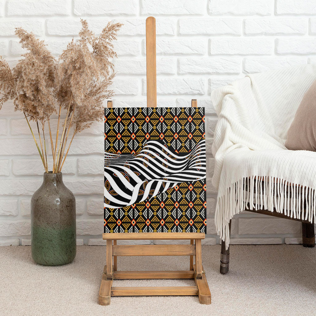 Cameroon Toghu Bamenda Canvas Wall Art African Traditional Art