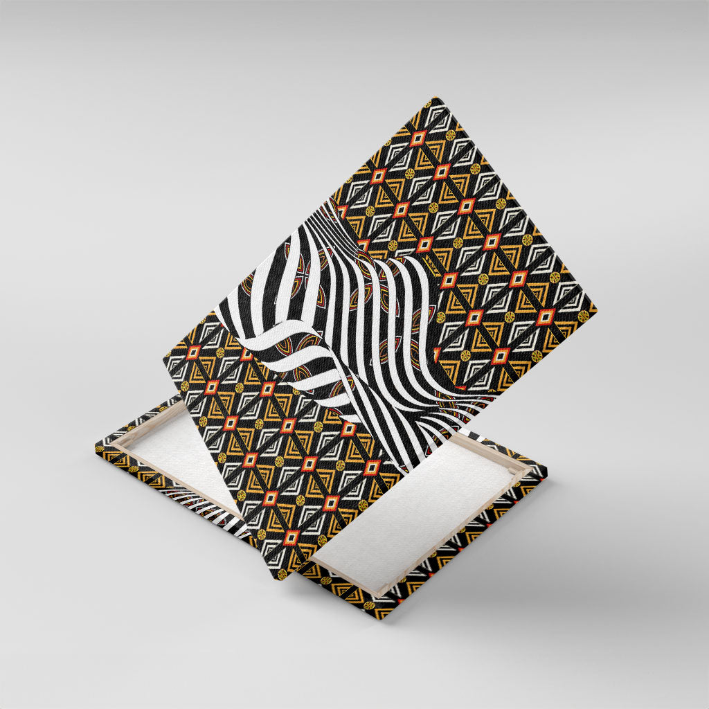 Cameroon Toghu Bamenda Canvas Wall Art African Traditional Art