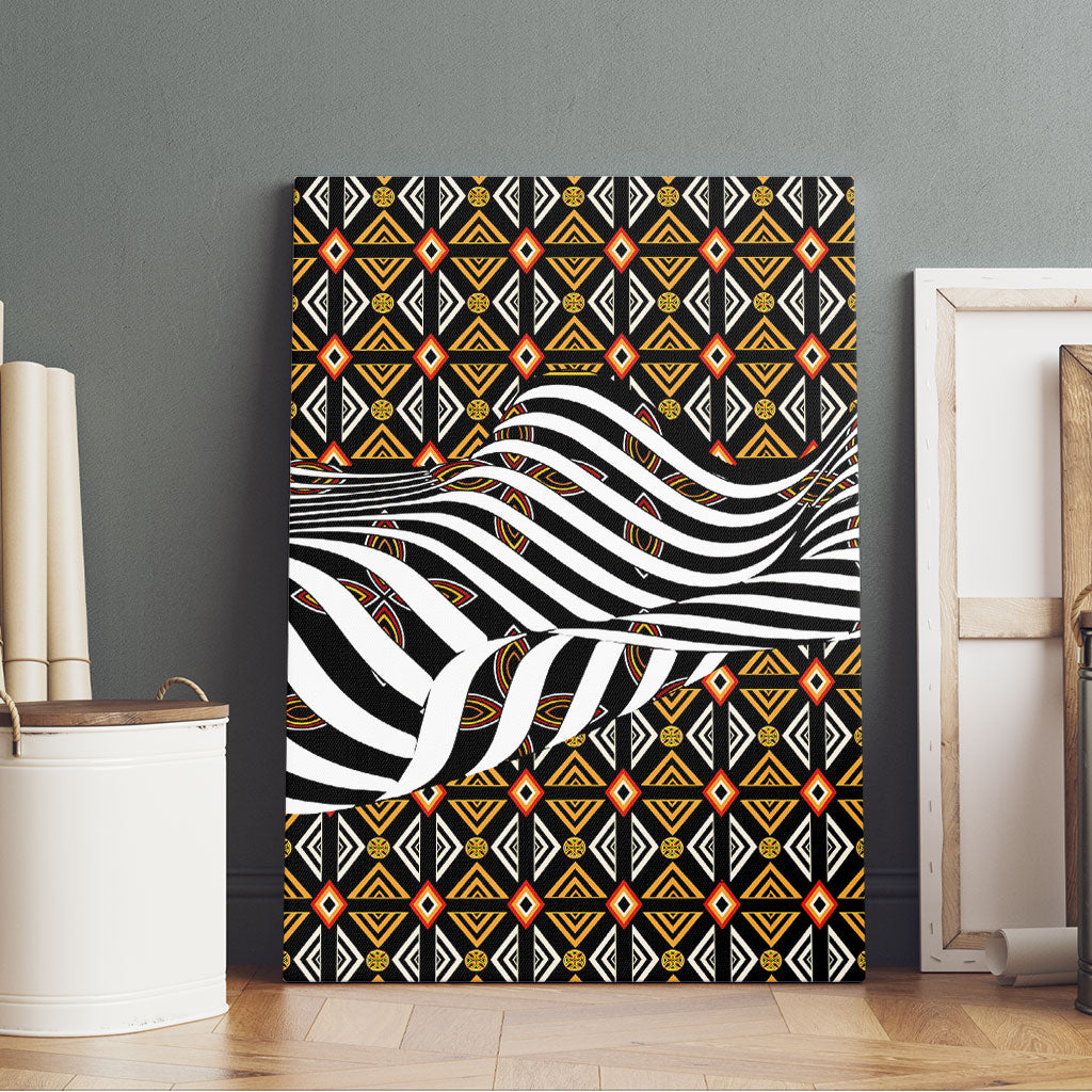 Cameroon Toghu Bamenda Canvas Wall Art African Traditional Art