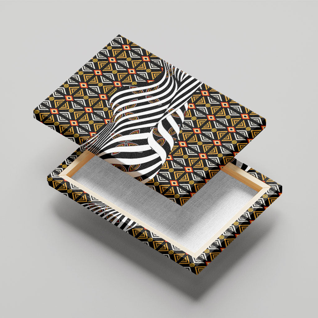 Cameroon Toghu Bamenda Canvas Wall Art African Traditional Art