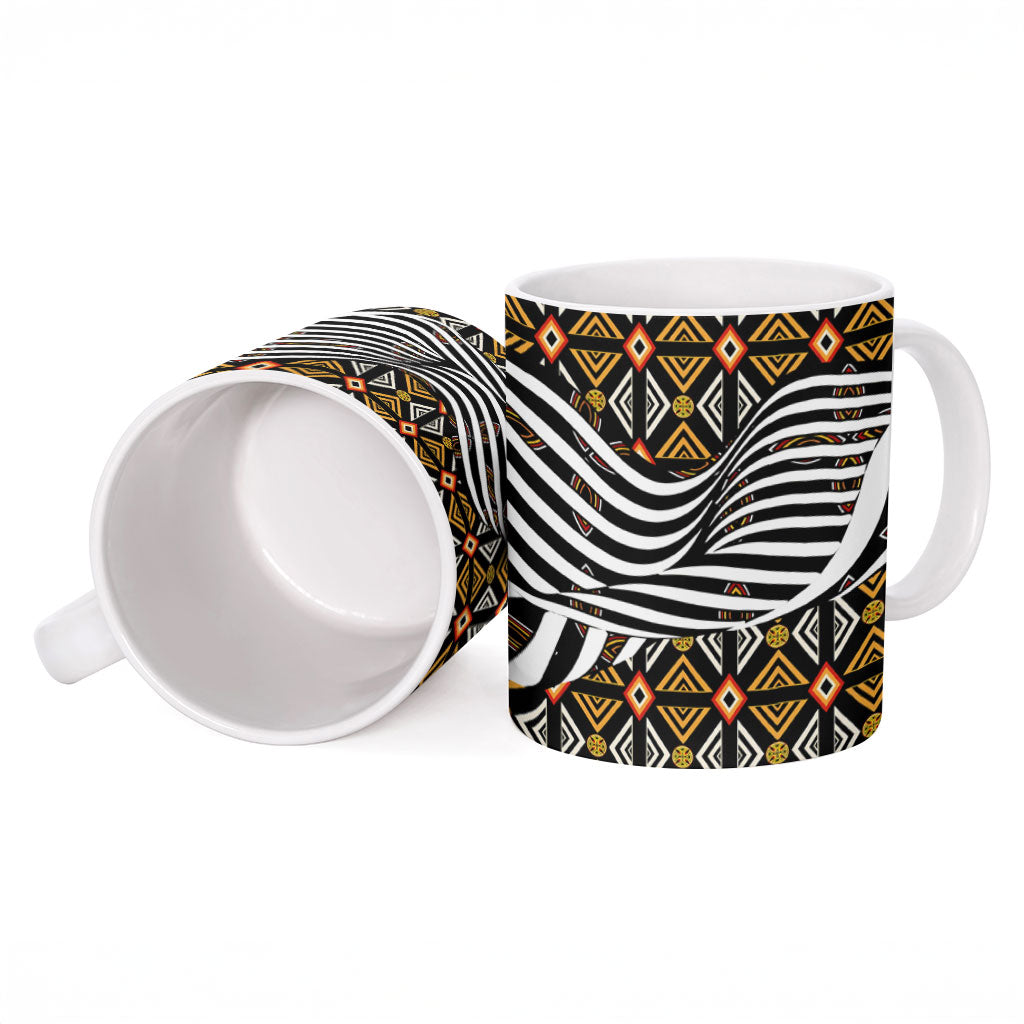 Cameroon Toghu Bamenda Ceramic Mug African Traditional Art