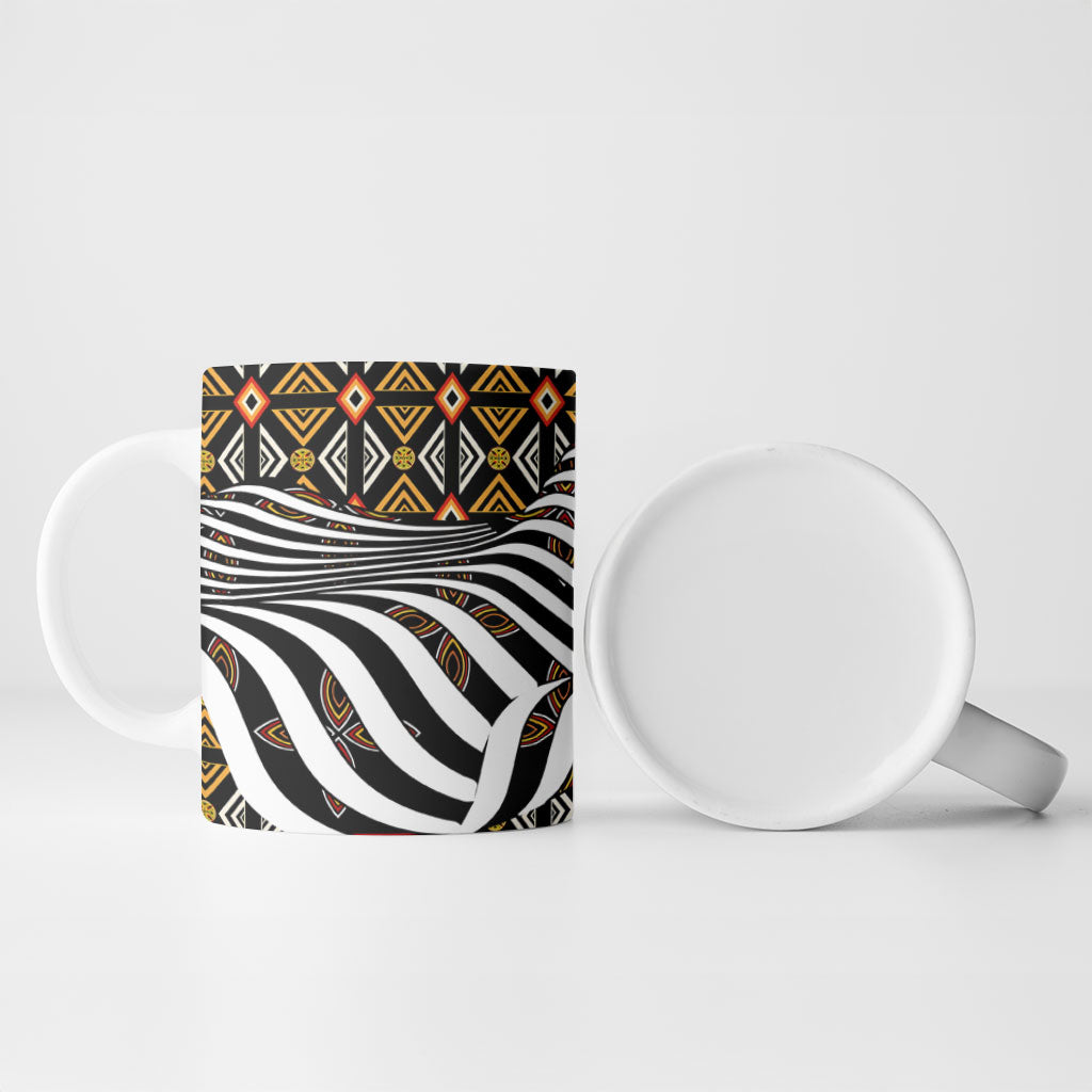 Cameroon Toghu Bamenda Ceramic Mug African Traditional Art