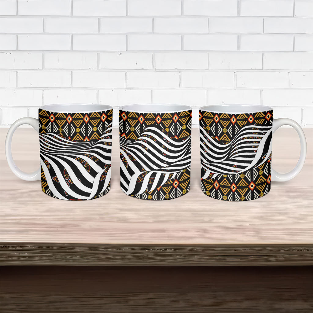 Cameroon Toghu Bamenda Ceramic Mug African Traditional Art