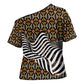 Cameroon Toghu Bamenda Cross Shoulder Shirt African Traditional Art