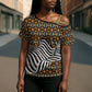 Cameroon Toghu Bamenda Cross Shoulder Shirt African Traditional Art