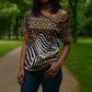 Cameroon Toghu Bamenda Cross Shoulder Shirt African Traditional Art
