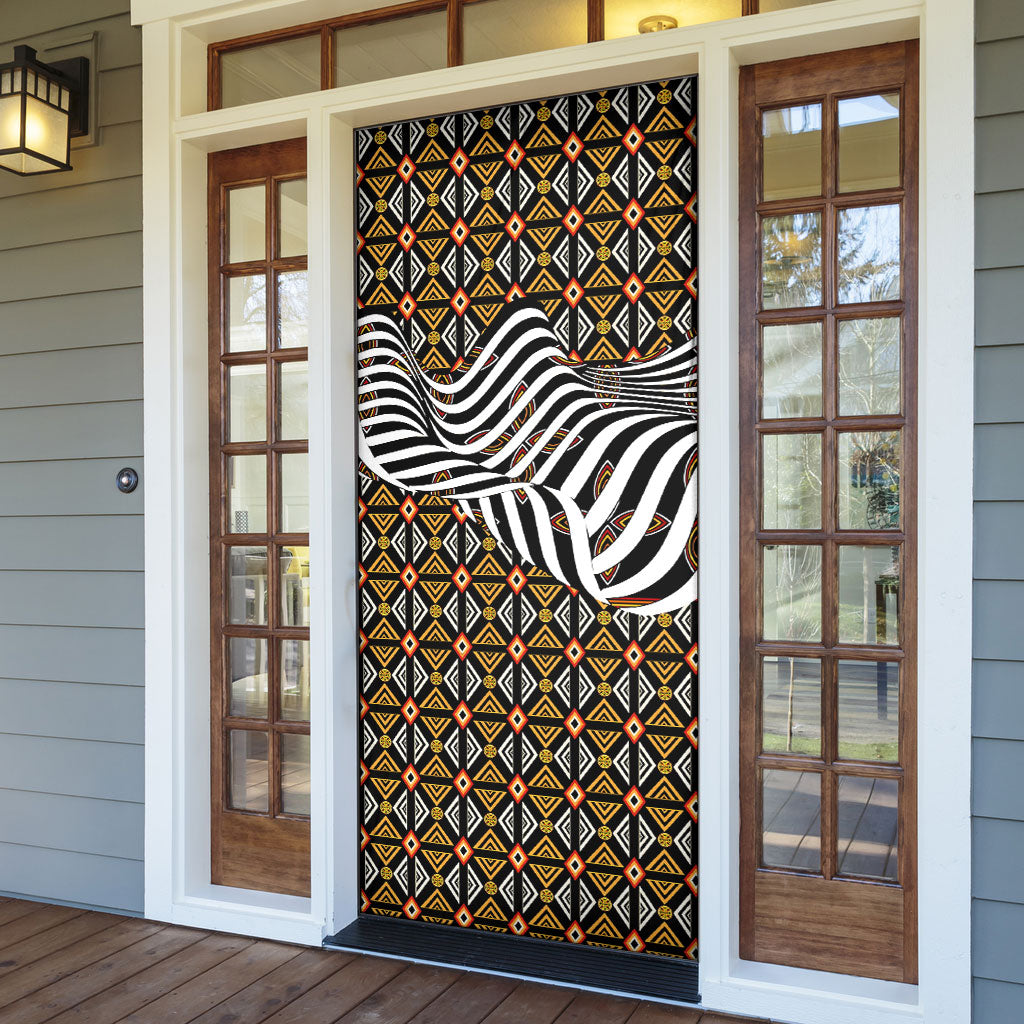 Cameroon Toghu Bamenda Door Cover African Traditional Art