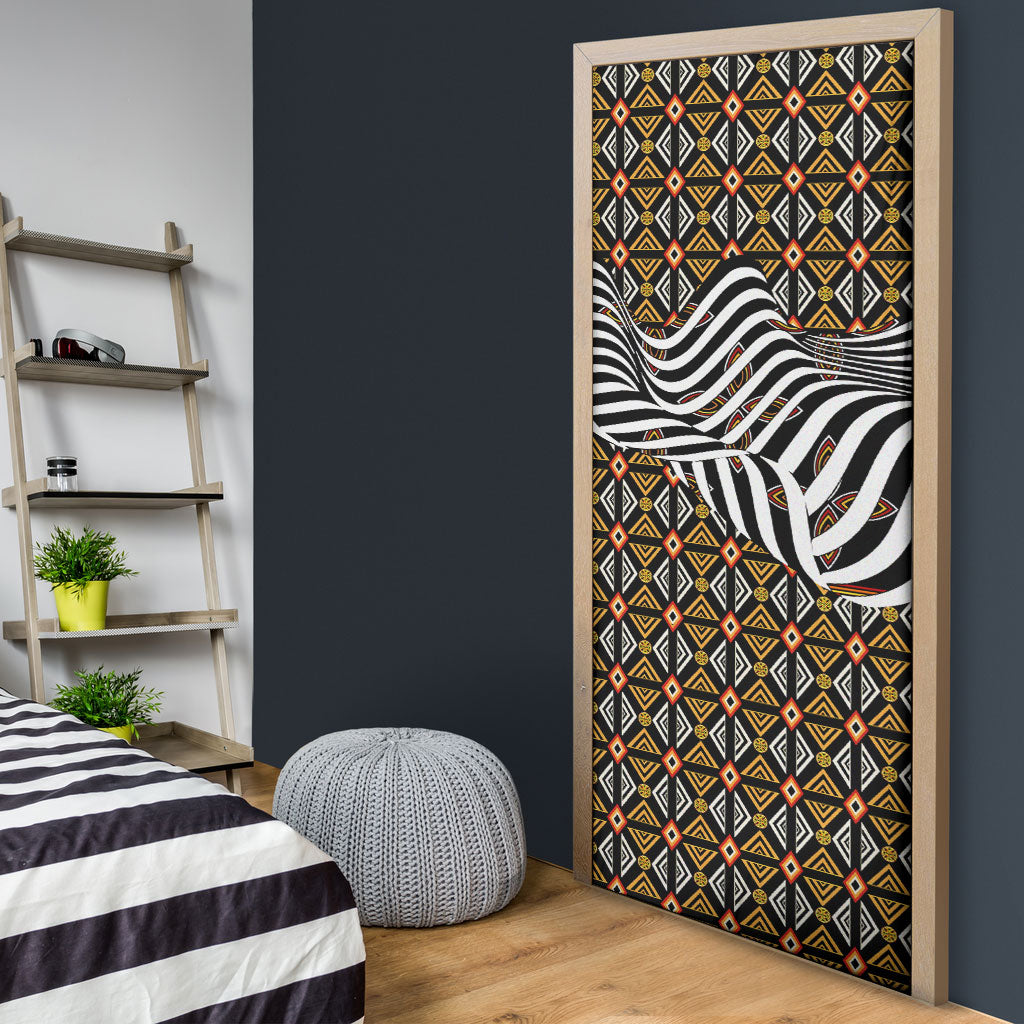 Cameroon Toghu Bamenda Door Cover African Traditional Art
