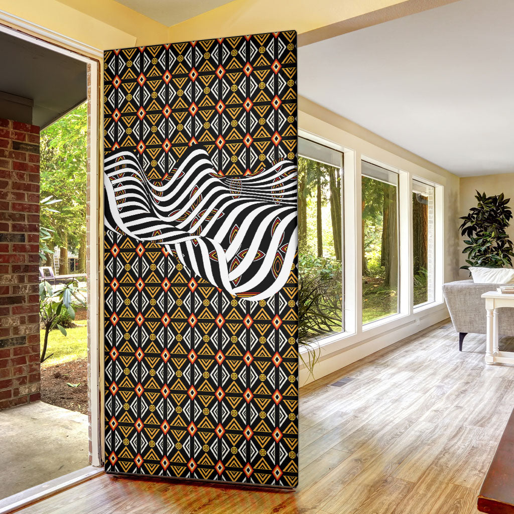 Cameroon Toghu Bamenda Door Cover African Traditional Art