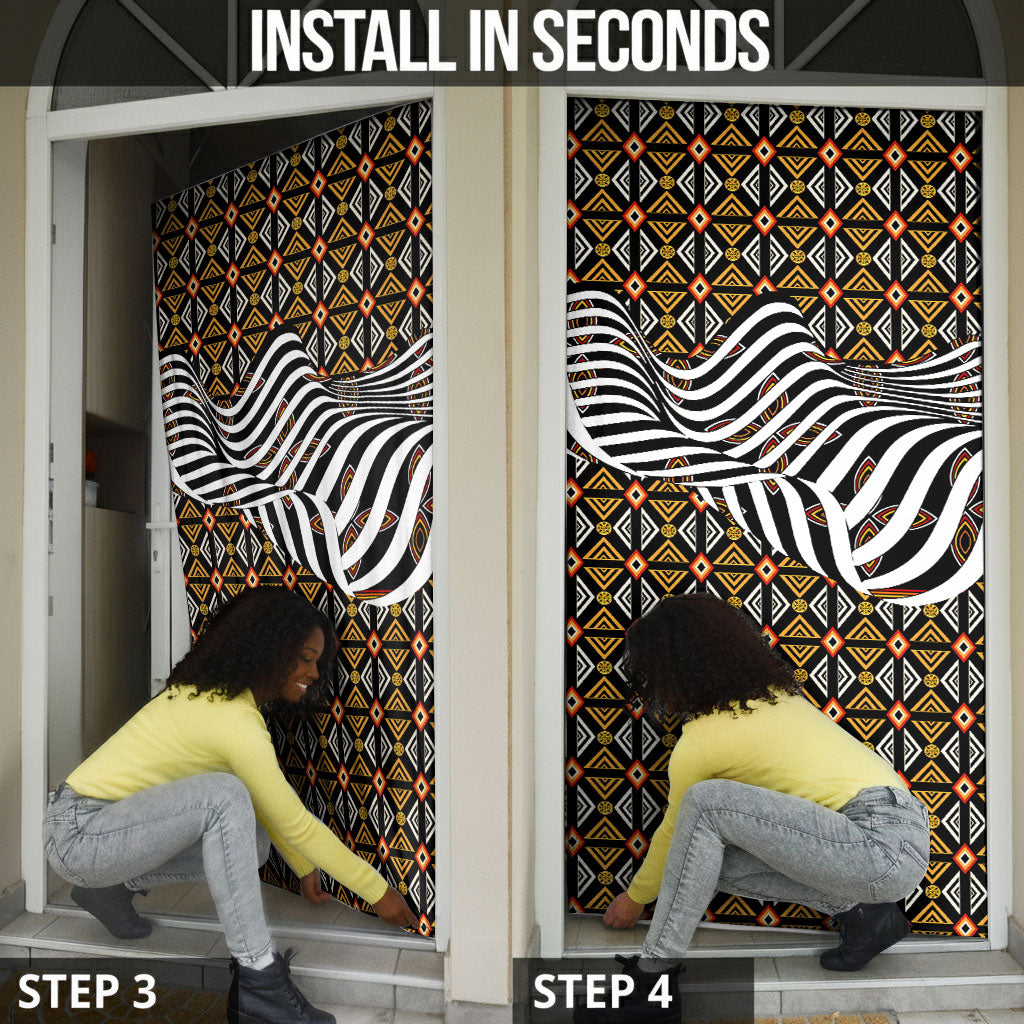 Cameroon Toghu Bamenda Door Cover African Traditional Art