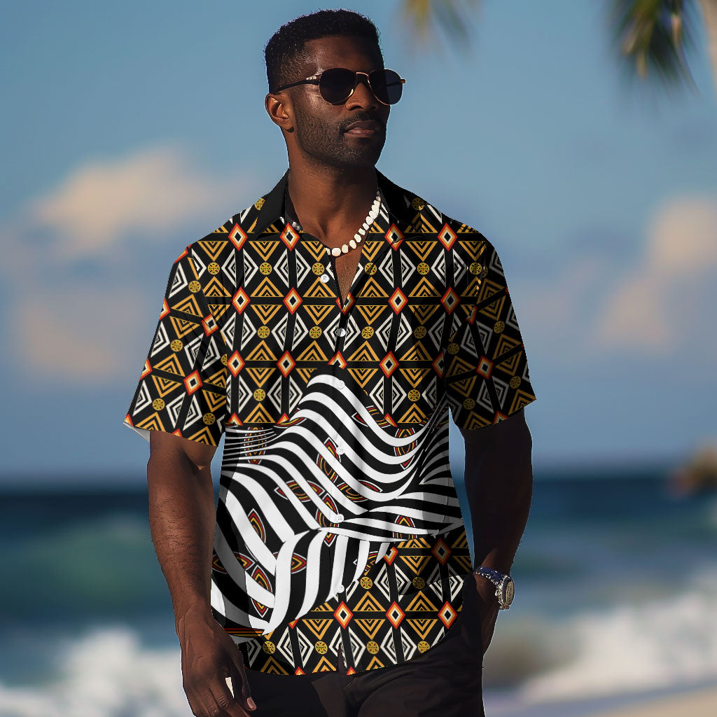Cameroon Toghu Bamenda Hawaiian Shirt African Traditional Art