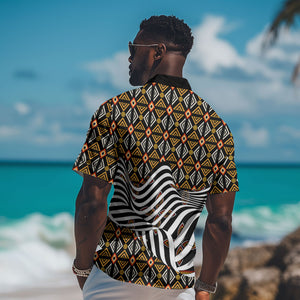Cameroon Toghu Bamenda Hawaiian Shirt African Traditional Art