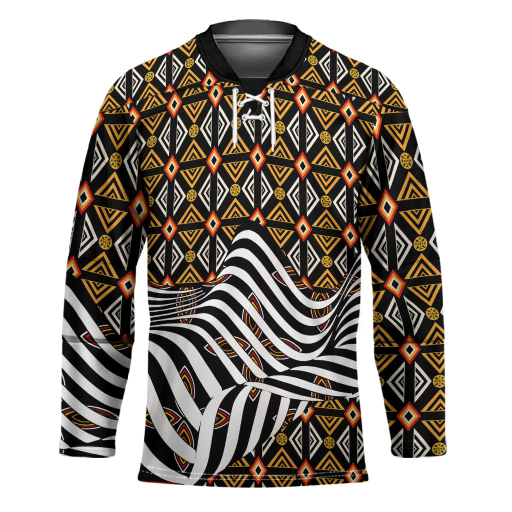 Cameroon Toghu Bamenda Hockey Jersey African Traditional Art
