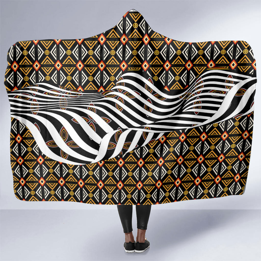 Cameroon Toghu Bamenda Hooded Blanket African Traditional Art