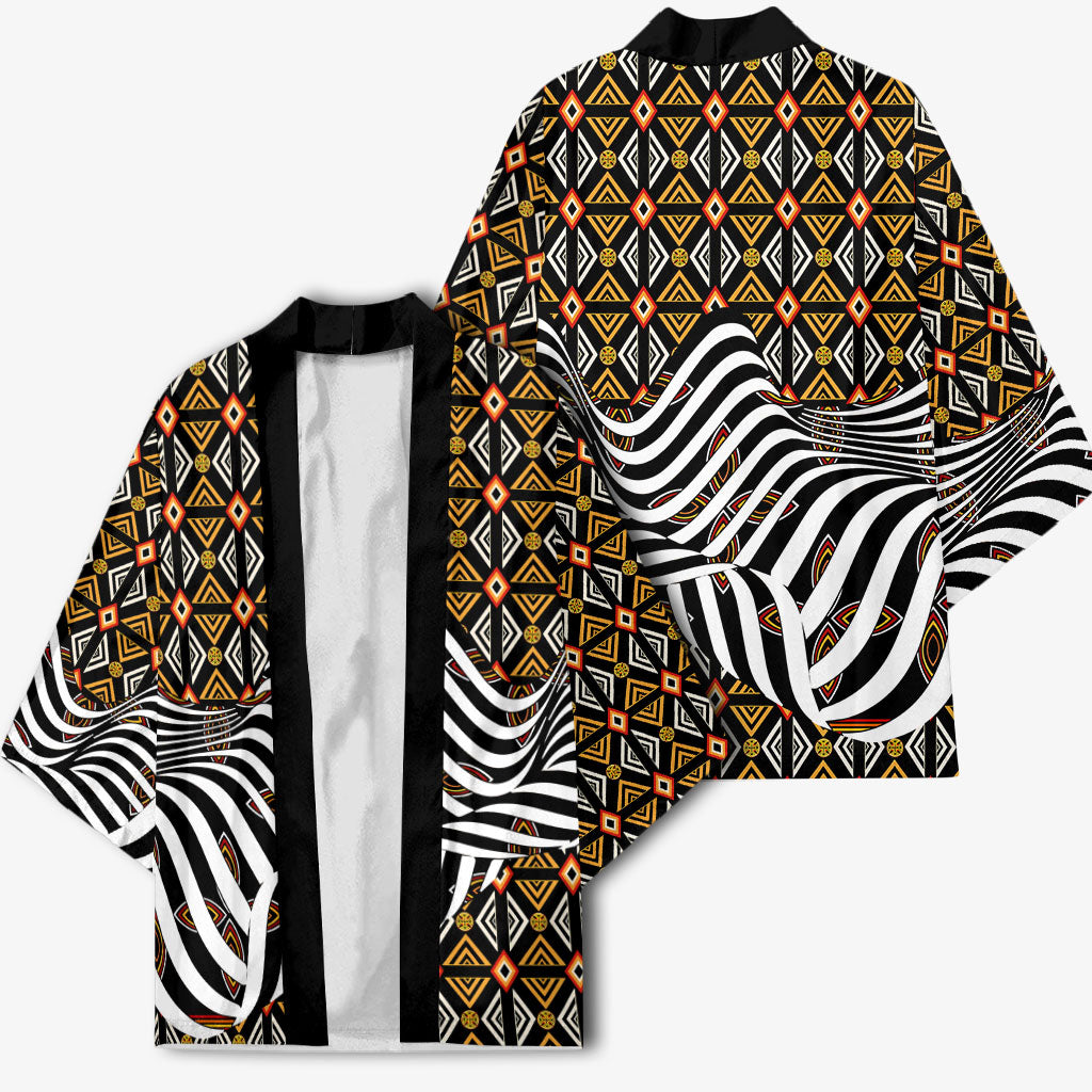 Cameroon Toghu Bamenda Kimono African Traditional Art