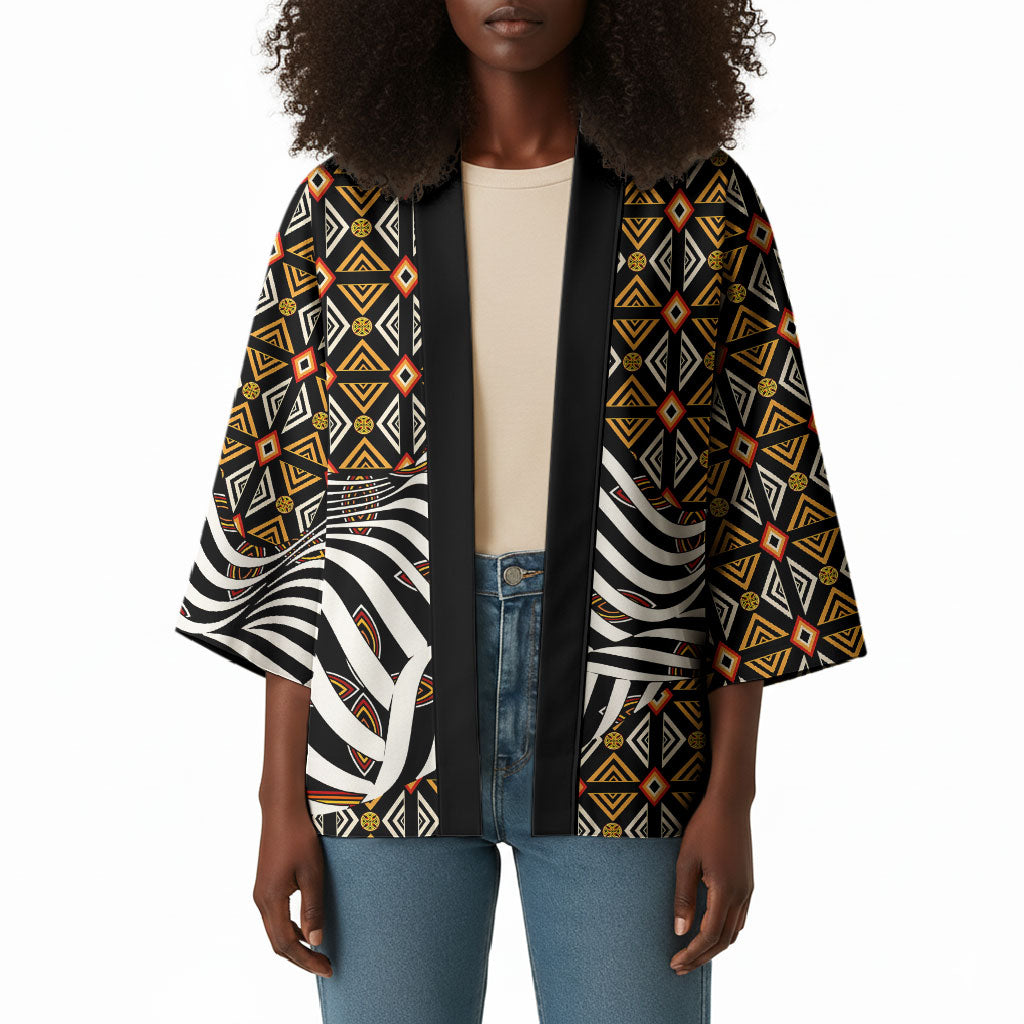 Cameroon Toghu Bamenda Kimono African Traditional Art