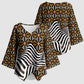 Cameroon Toghu Bamenda Kimono Sleeve Blouse African Traditional Art