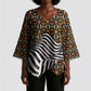 Cameroon Toghu Bamenda Kimono Sleeve Blouse African Traditional Art
