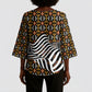 Cameroon Toghu Bamenda Kimono Sleeve Blouse African Traditional Art