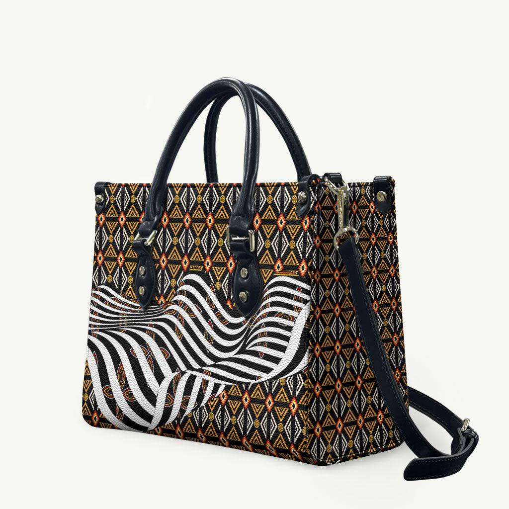 Cameroon Toghu Bamenda Leather Bag African Traditional Art