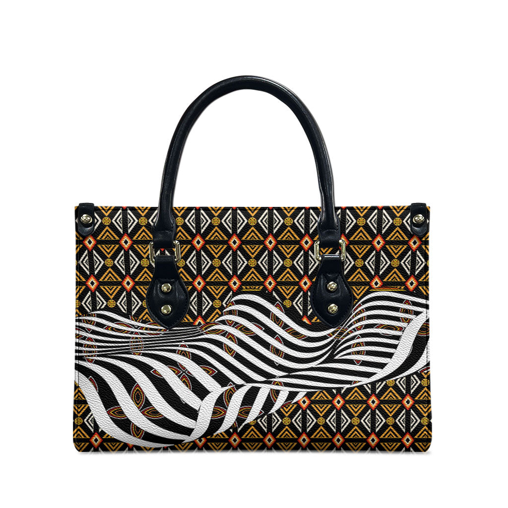 Cameroon Toghu Bamenda Leather Bag African Traditional Art