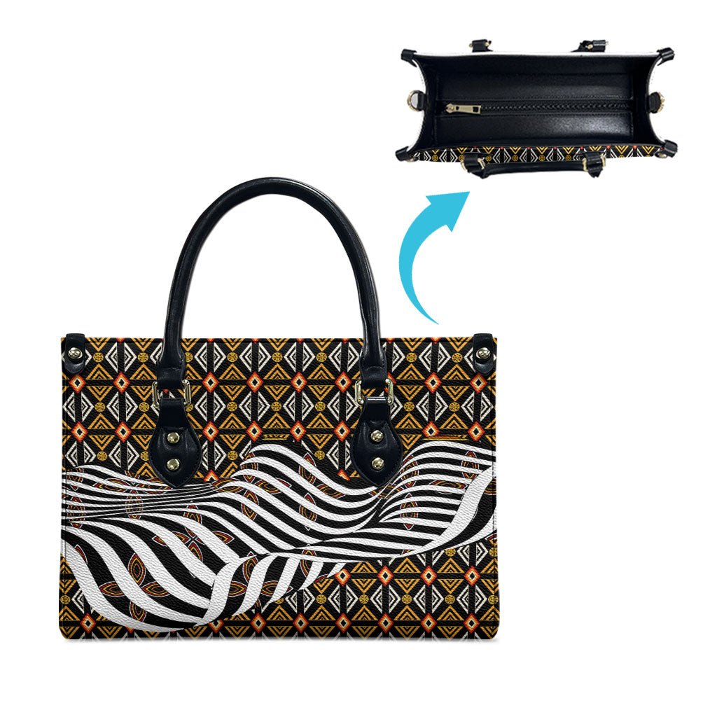 Cameroon Toghu Bamenda Leather Bag African Traditional Art