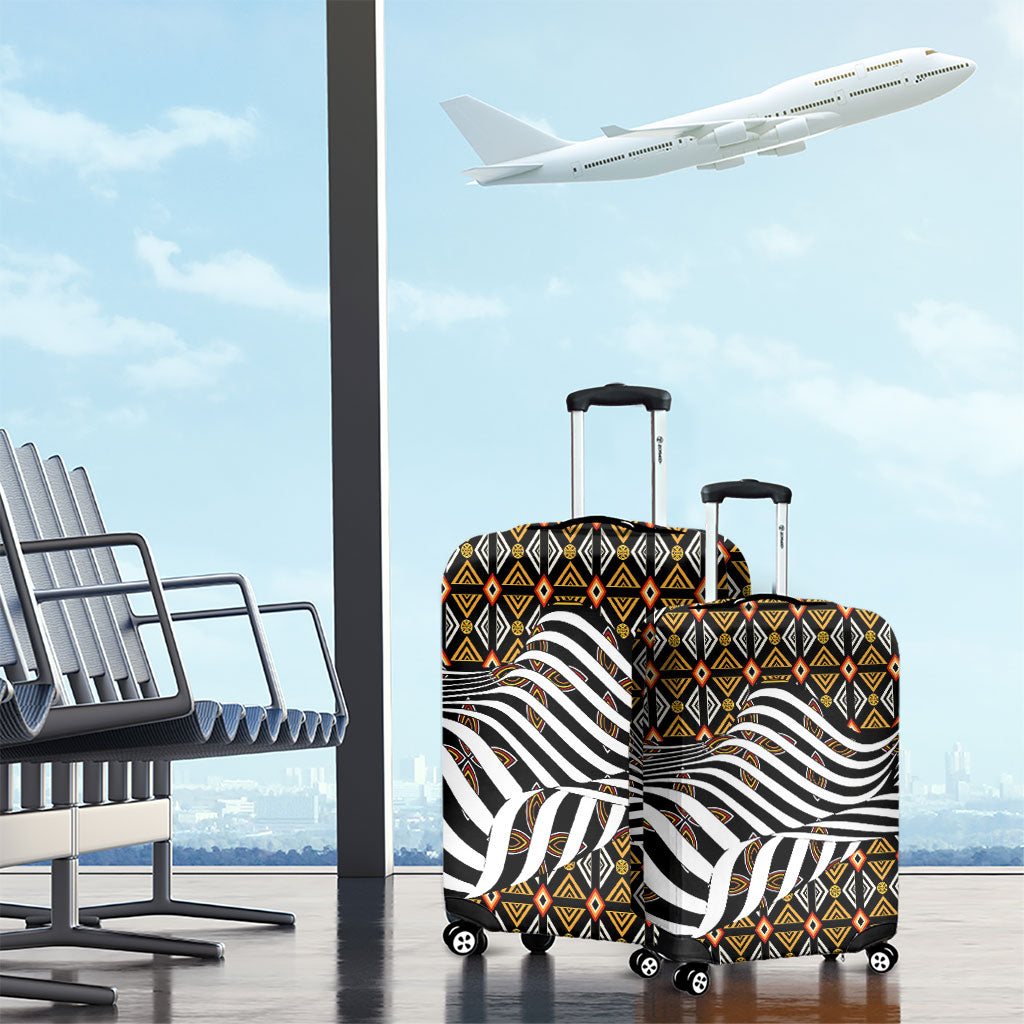 Cameroon Toghu Bamenda Luggage Cover African Traditional Art