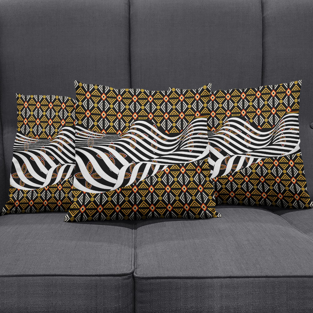 Cameroon Toghu Bamenda Pillow Cover African Traditional Art