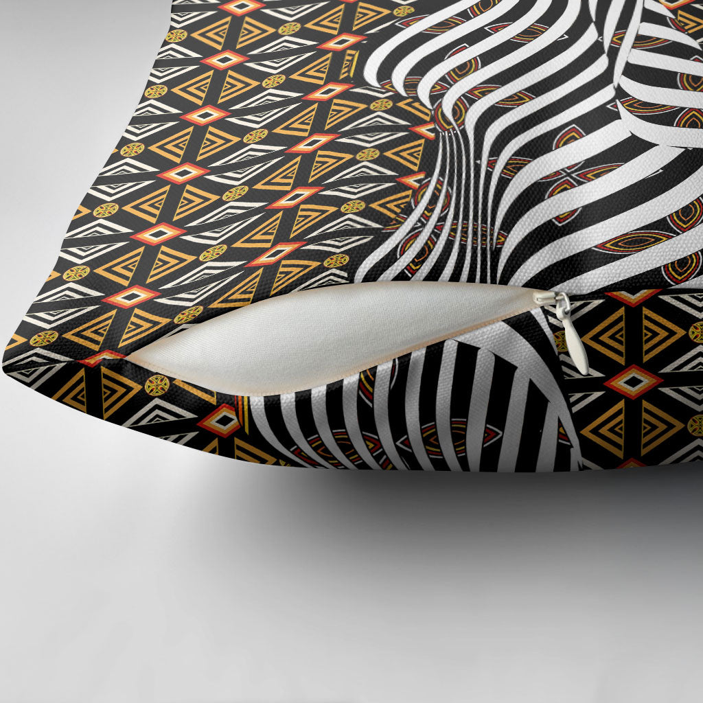 Cameroon Toghu Bamenda Pillow Cover African Traditional Art