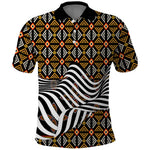 Cameroon Toghu Bamenda Polo Shirt African Traditional Art