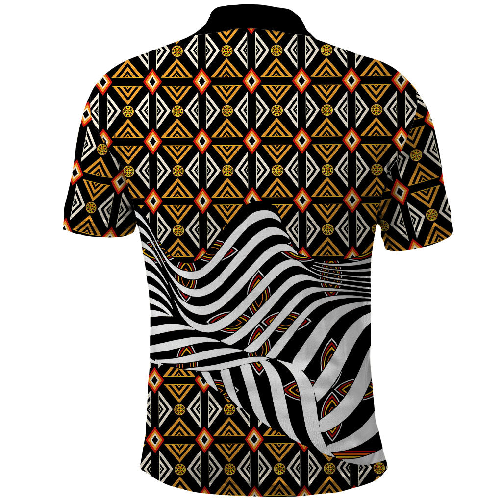 Cameroon Toghu Bamenda Polo Shirt African Traditional Art