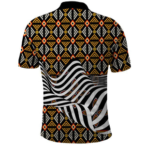 Cameroon Toghu Bamenda Polo Shirt African Traditional Art