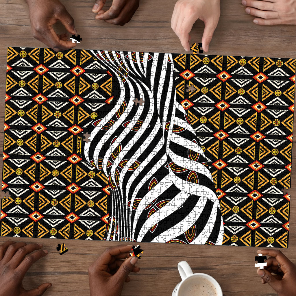 Cameroon Toghu Bamenda Puzzle African Traditional Art