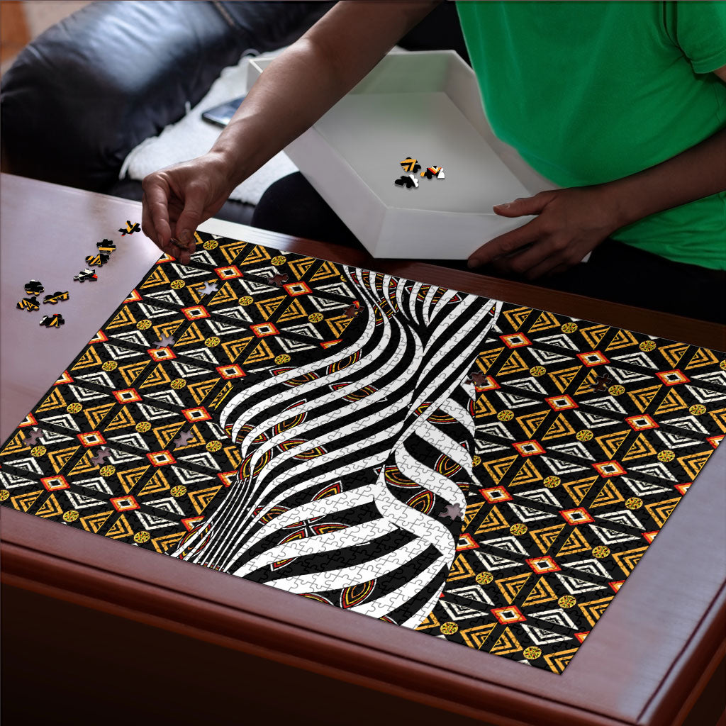 Cameroon Toghu Bamenda Puzzle African Traditional Art