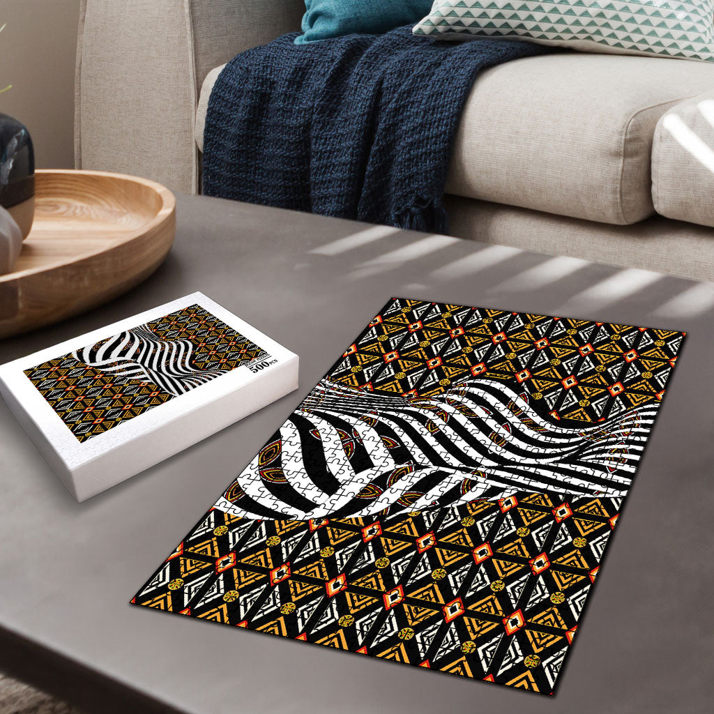 Cameroon Toghu Bamenda Puzzle African Traditional Art