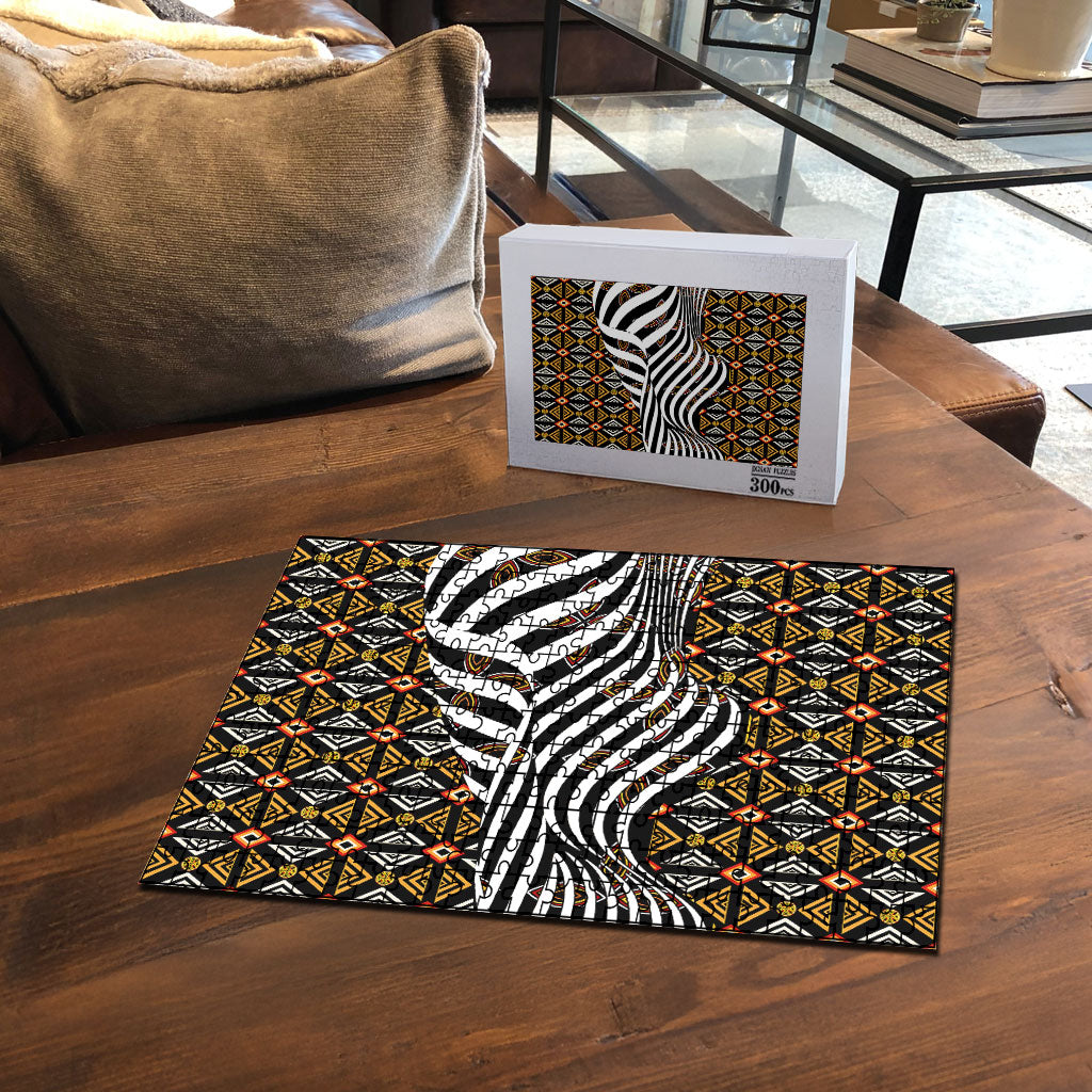 Cameroon Toghu Bamenda Puzzle African Traditional Art
