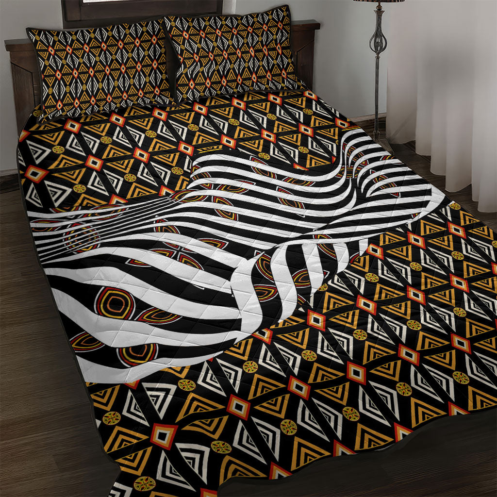 Cameroon Toghu Bamenda Quilt Bed Set African Traditional Art