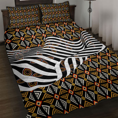 Cameroon Toghu Bamenda Quilt Bed Set African Traditional Art