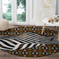 Cameroon Toghu Bamenda Round Carpet African Traditional Art
