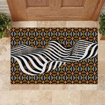 Cameroon Toghu Bamenda Rubber Doormat African Traditional Art