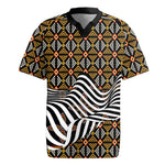 Cameroon Toghu Bamenda Rugby Jersey African Traditional Art