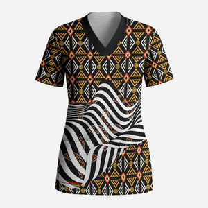Cameroon Toghu Bamenda Scrub Top African Traditional Art