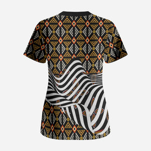 Cameroon Toghu Bamenda Scrub Top African Traditional Art