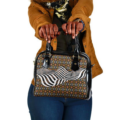 Cameroon Toghu Bamenda Shoulder Handbag African Traditional Art