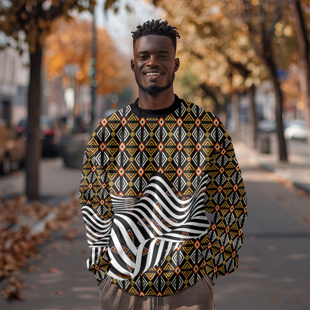 Cameroon Toghu Bamenda Sweatshirt African Traditional Art